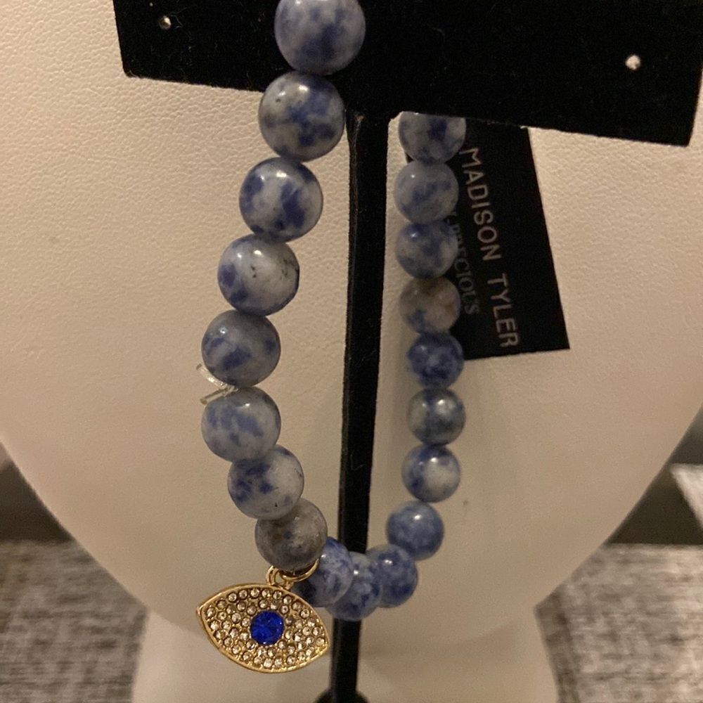 Madison Tyler PowerBeads Bracelet with evil eye NWT